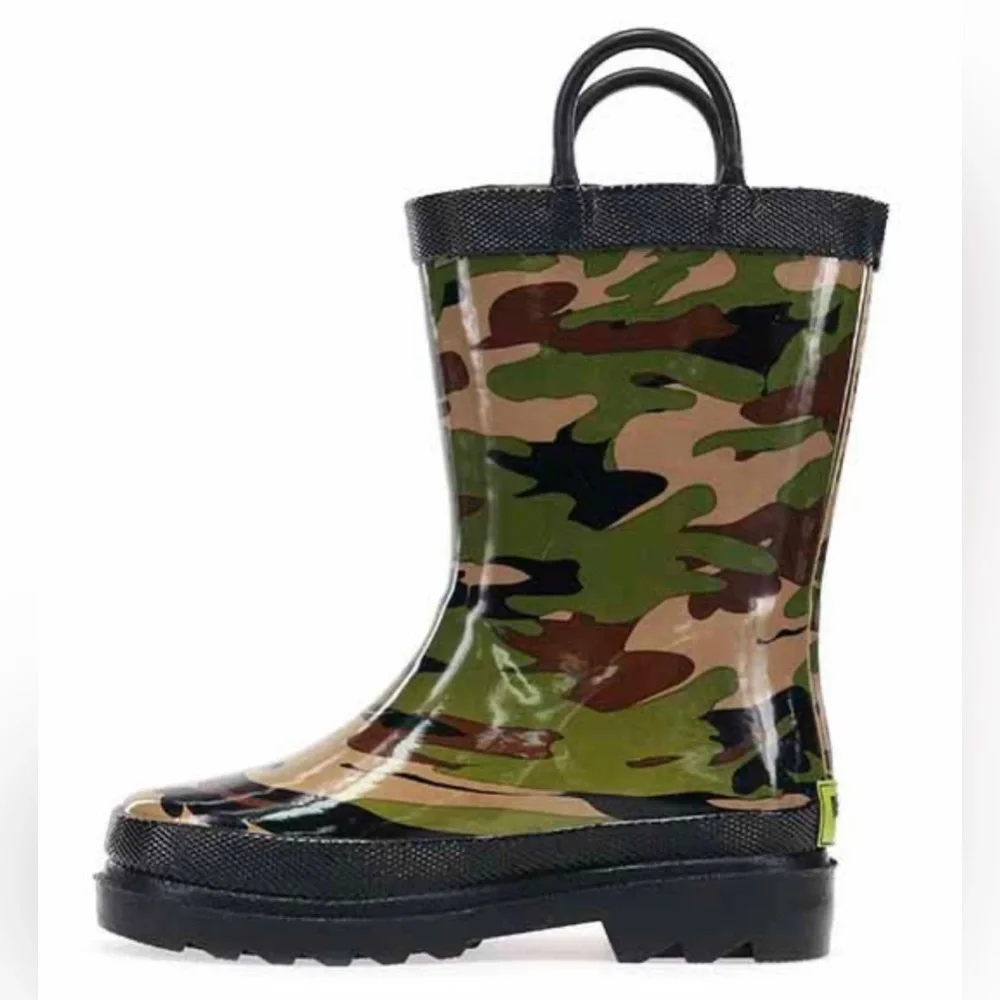 Western‎ Chief Boys Kids Camouflage Rain Boots Size 12 NWT